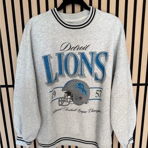 Abercrombie & Fitch Gray Detroit Lions Sweatshirt